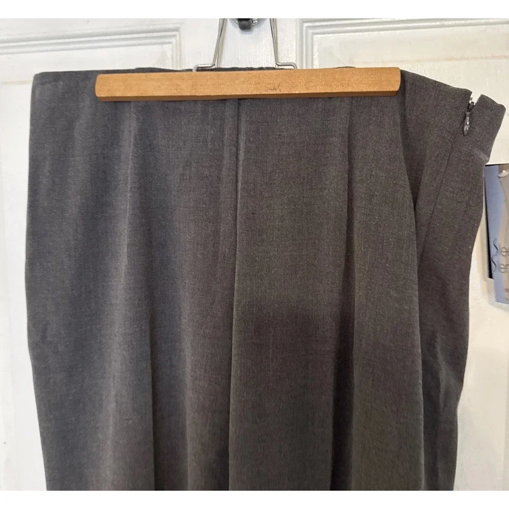 NWT R.Q.T Petite Slender & Sleek‎ Pants Charcoal 12p